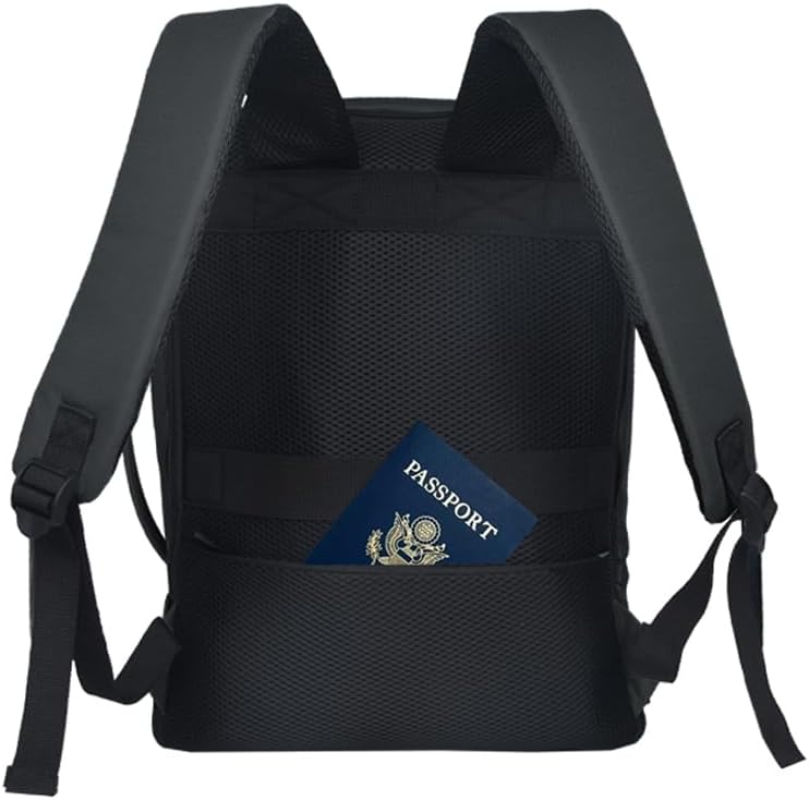 Bellanca Air Canada And WestJet Personal Item Size Backpack Under Seat Carry-on Bag Flair Airlines Hand Luggage (Black, 16x12x4/6In) - Image 8