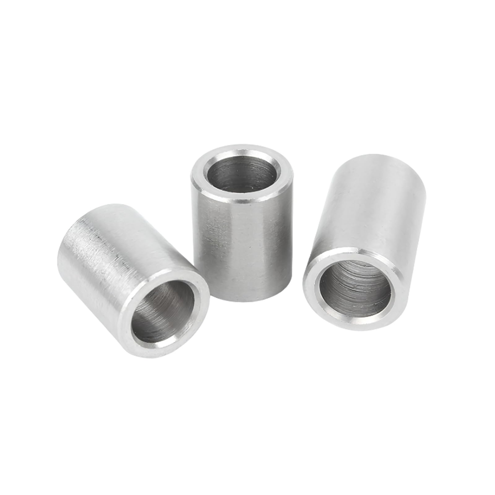 10 Uds. Manguito de rodamiento cilíndrico acero inoxidable ID 4,1mm