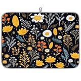 Cadeaux pour la maison : ce tapis de vaisselle dispose d'un imprimé élégant qui ajoute une touche de charme à votre décoration de cuisine. C'est le cadeau pratique parfait pour une pendaison de crémaillère, un anniversaire ou une occasion festive