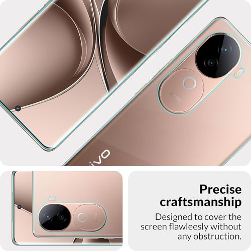 Image of FIRST MART HD+ UV Tempered Glass For Vivo V40E 5G (6.78 Inches) With Edge To Edge Back Nano Membrane and Easy Cleaning Kit | Clear