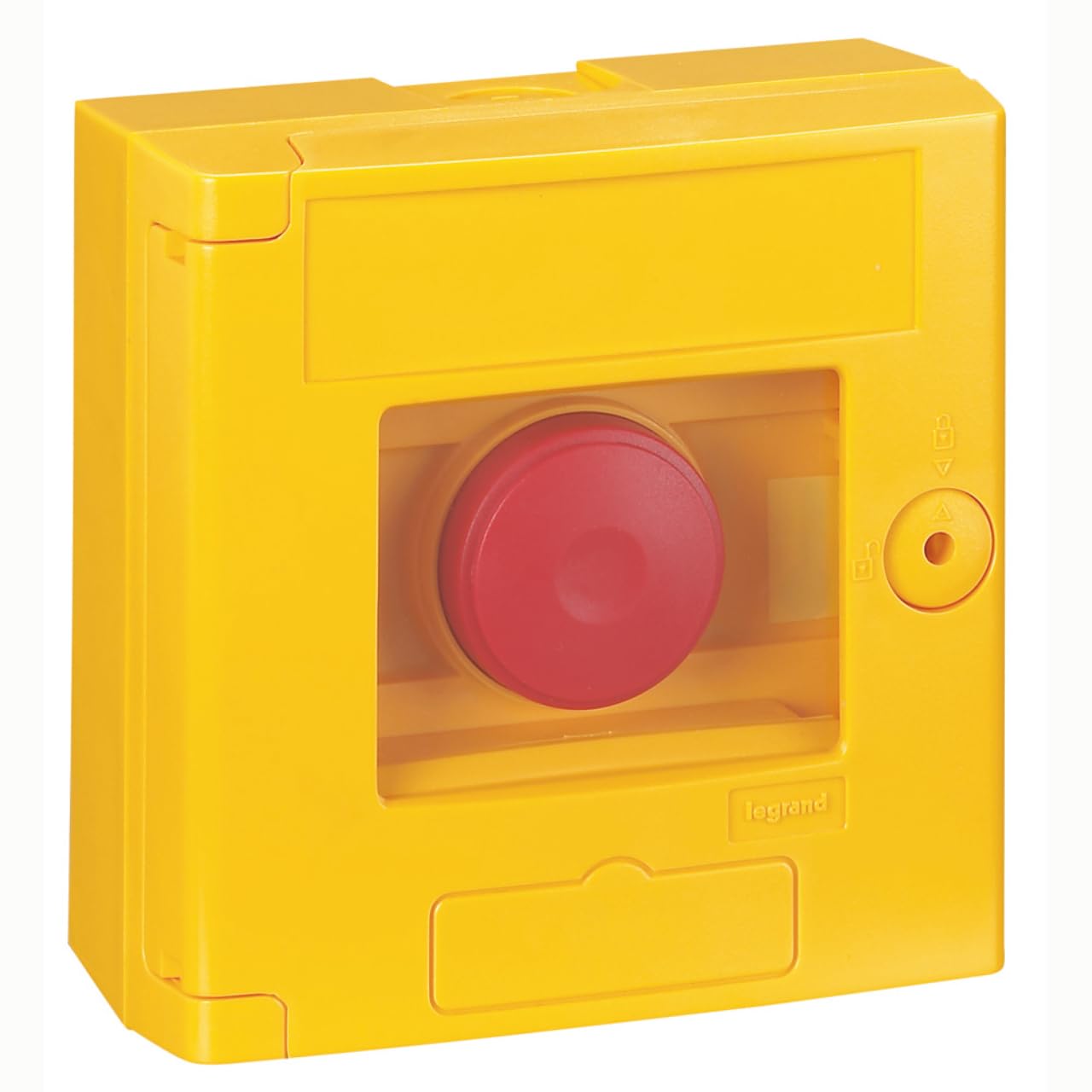 Legrand 038001 Coffret Bris de Glace Coup de Poing IP44 avec Voyant, Montage en Saillie, Jaune