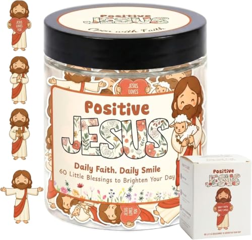 Positive Jesus Jar with Verse Cards