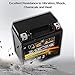 Weize YTX5L-BS High Performance - Maintenance Free - Sealed AGM Motorcycle CTX5L Battery compatible with Honda YUASA Yamaha ETX5L-BS Batteries