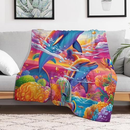 Manta de franela de delfín 150x200 cm para sofá cama 3