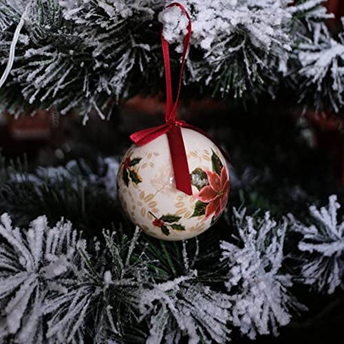 Yuyikes, 100Mm Clear Fillable Plastic Ball Ornament, 10Pcs Diy Craft Clear Ball Transparent Xmas Decor Ball Fillable Bauble Christmas Ornament Xmas Ball Ornaments(100Mm) #TOP3