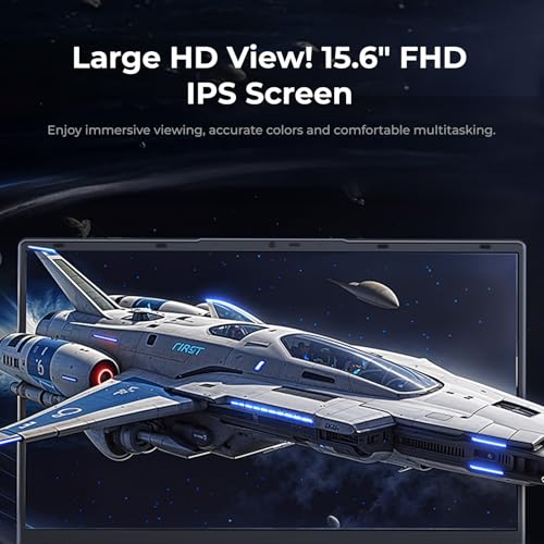 15.6" FHD Laptop, A-MD Ryzen 4300U Processor (Up to 3.7 GHz), 16GB DDR4 RAM, 512GB SSD, WiFi 5, Bluetooth 5.0, 5000mAh Battery - Ideal for Office and Studies - Afbeelding 5