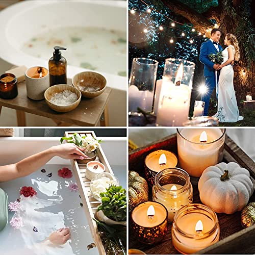 100 Pcs Wooden Candle Wicks For Candle Making,6 Inch Crackling Wood Wicks/Smokeless Candle Wick With Metal Base Clip(50 Sets) (Dim.-.020-.500-6) #TOP5