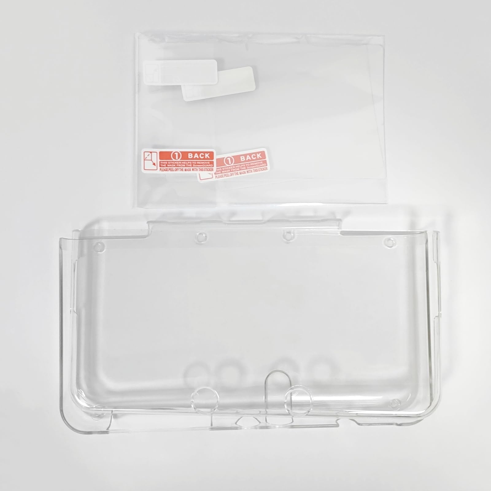 Hzxkqmil Funda Protectora para Nintendo New 3DS, Carcasa Dura Transparente Cubierta Protectora y 1 Juegos de Protectores de Pantalla Accesorios de Película para New 3DS Consola