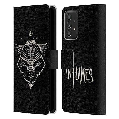 Étui portefeuille avec support Samsung A53 5G In Flames cuir