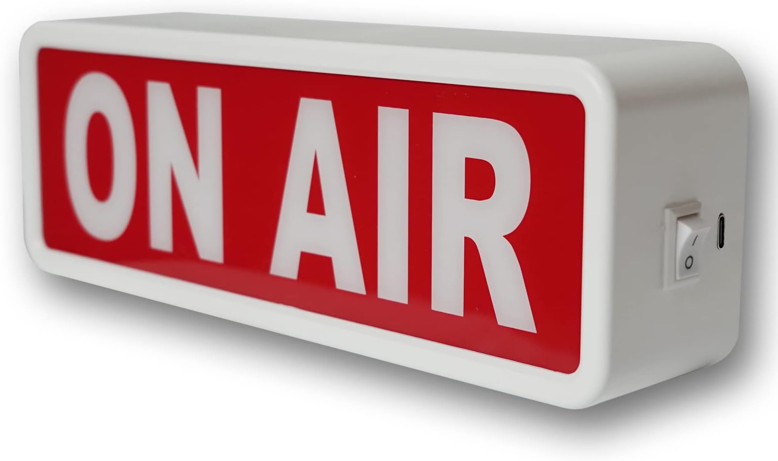 ON AIR Light Sign Recording Sign Studio Warning Signfor (Studio/Home Studio/Company/Desk or Wall Decor). Simple and Easy ON/Off Switch Button.Up Lighted Broadcast Warning Sign Finished