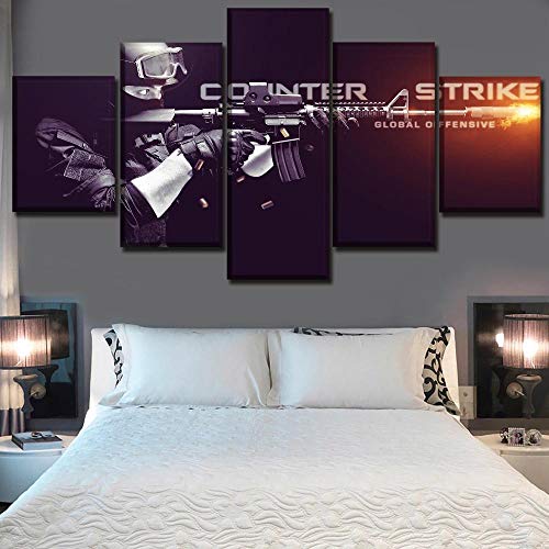 Décoration murale Counter-Strike pour gaming room et salon moderne