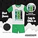 Minecraft Boys’ 4-Piece Snug-Fit Cotton Pajamas Set, Beware MOBS, 8