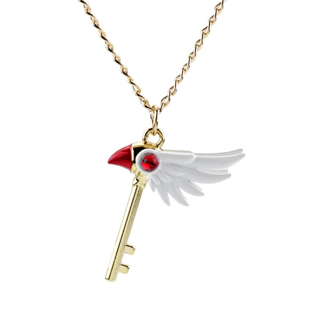 [CYGJ] カードキャプターさくら ネックレス 耳飾り リング ピアス バードヘッドスターセプター装飾チェーン ラインストーン付き カードキャプターさくら】 「さくら」 ネックレス シルバー |GIV ギヴ：人気のキャラクターアクセサリー・グッズ を集めたセレクトショップ