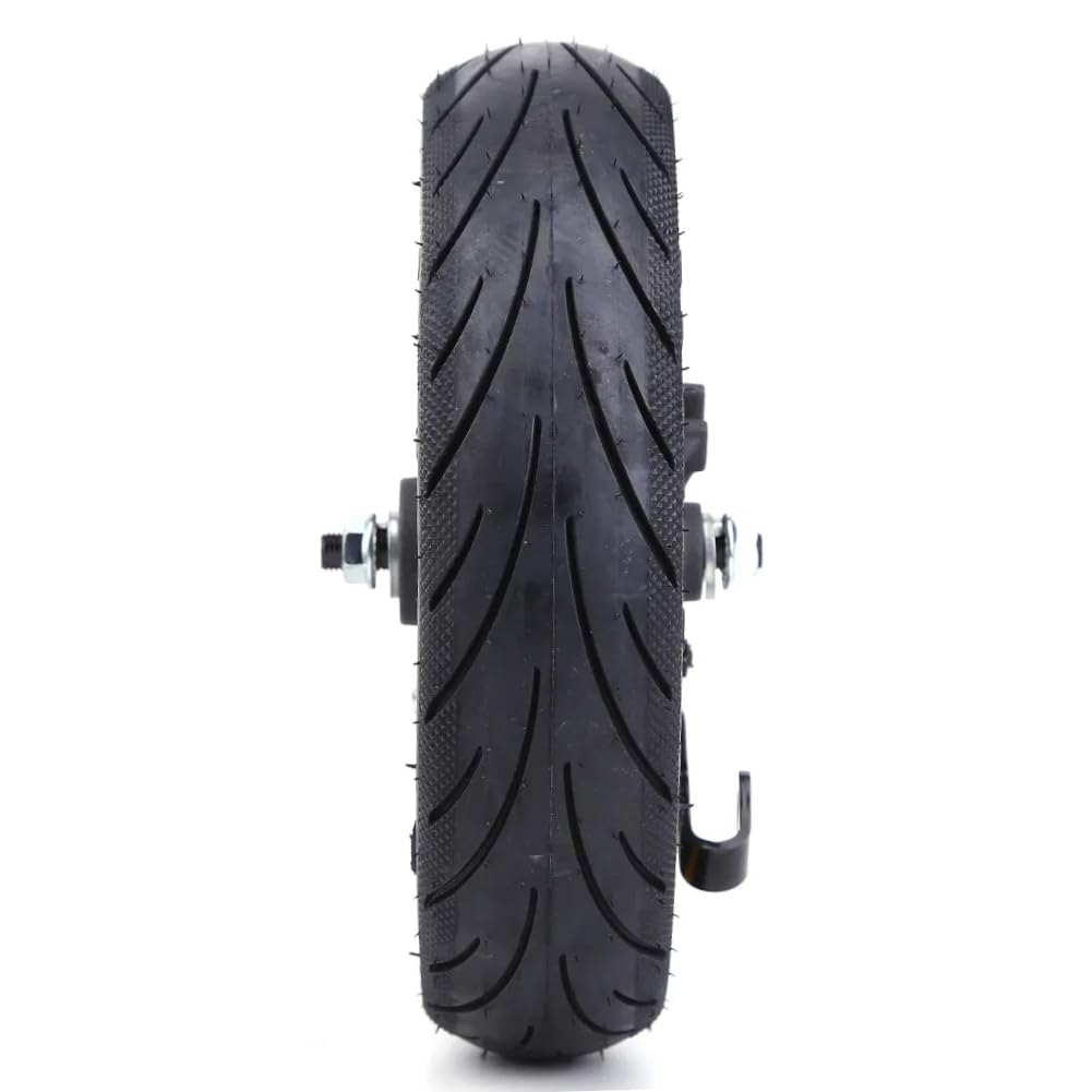 Komplettrad Vorderrad 10 Zoll (10x2.125, 60/70-6.5) für Ninebot Max G30, Motus Scooty 10, Siver 10 Plus E-Scooter inkl. Luftreifen, Felge & Trommelbremse (1 Stück)
