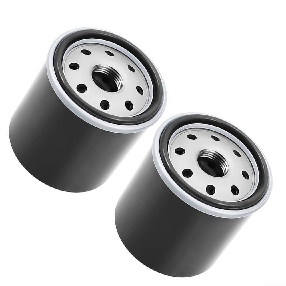 Sawhamale Lawn Mower Engine Oil Filter Set for Kawasaki FB460V FC150V FC400V FC401V FC420V Models, 2 Piece Replacement Parts for Outdoor Garden Equipment
