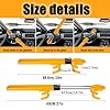 Steering Wheel Lock Twin Bar, Steering Wheel Locks, Car Universal Steering Lock Heavy Duty High Visibility Universal Fit for Cars, SUVs, Motorhomes, Caravans, 2 Keys #2