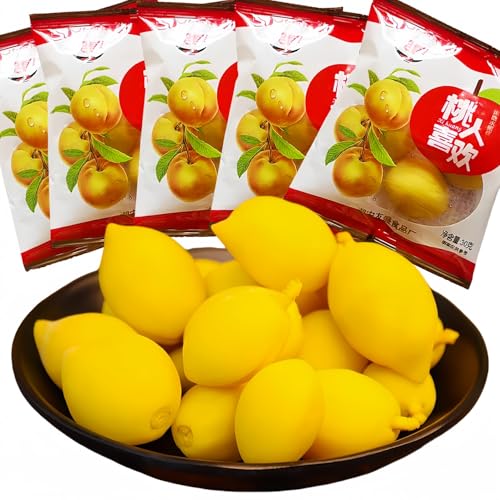 Fruits conservés, pêche aigre-douce (30 g/paquet x 5 paquets), collations chinoises, pêches, collations aux fruits, fruits secs, pêches blanches, bonbons,...