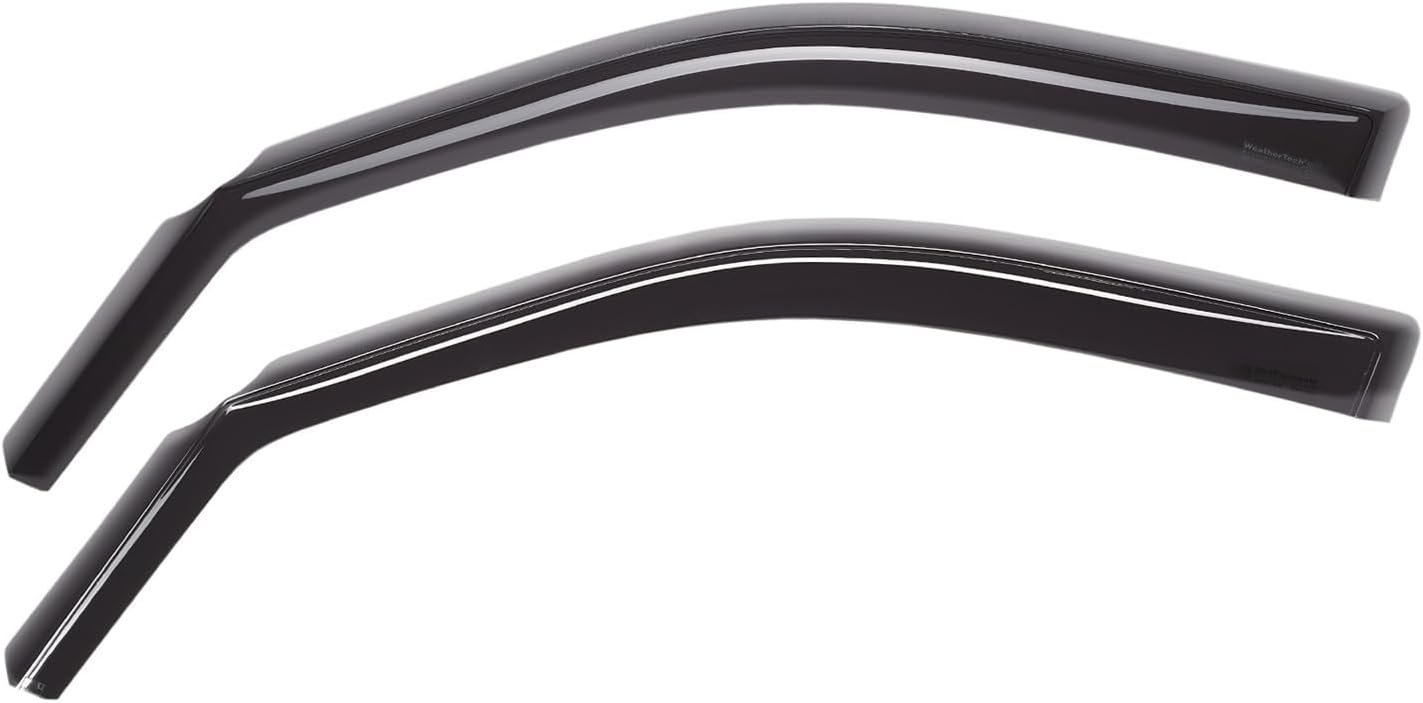 WeatherTech Custom Fit Side Window Deflectors for Chevrolet Silverado 1500, Sierra 1500 Limited, Sierra 1500 - (80931IM), Dark Tint