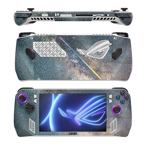 Image of MightySkins Glossy Glitter Skin Compatible with Asus ROG Ally - Galactic Landscape | Protective, Durable High-Gloss Glitter Finish | Easy to Apply