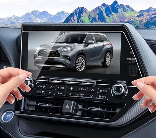 Protégez l'Écran GPS de Votre Toyota Highlander 2020-2022 Contre les Rayures avec ce Verre Trempé 12,3"