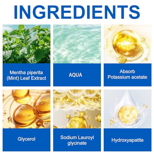 Puasok Fluoridfreie Hydroxylapatit Zahnpasta zur Zahnschmelzreparatur & Aufhellung (120g)  
Puasok Hydroxyapatite Zahnpa
