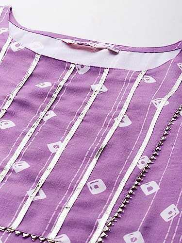 Image of ishin Women's Silk Ethnic Motifs Purple Straight Kurta