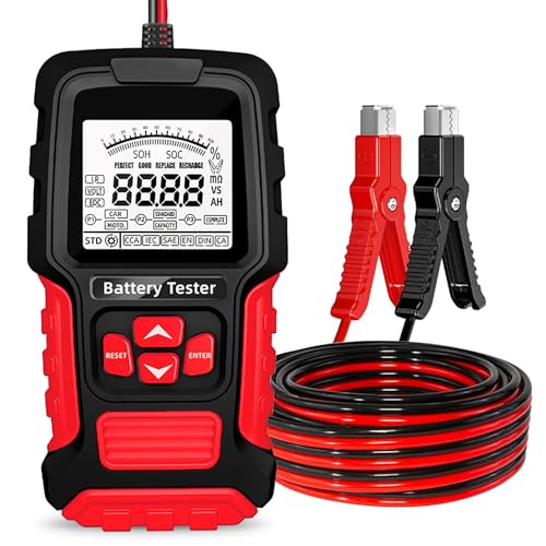 Autobatterie Tester 100-2000 CCA, 12V/24V Autobatterietester Batterietester Auto, Tester Batteria Auto, TK-200 Batterie Tester Auto, Kfz-Lichtmaschine für Auto Motorräder PKW-LKW ATV SUV Boot Autobatterie Tester 100-2000 CCA, 12V/24V Autobatterietester Batterietester Auto, Tester Batteria Auto, TK-200 Batterie Tester Auto, Kfz-Lichtmaschine für Auto Motorräder PKW-LKW ATV SUV Boot