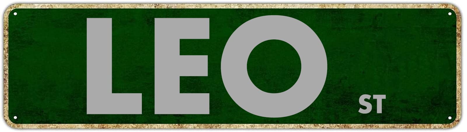Leo St Retro Tin Signs Aluminum Metal Plaque Quotes Exit Home Kitchen Garden Non-Fade Pub Club Decor 4x16 Inch
