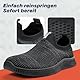 MrToNo Slip On Sneaker Herren Damen Turnschuhe Atmungsaktiv Sportschuhe Leichte Laufschuhe rutschfest Joggingschuhe Straßenlaufschuhe Bequem Outdoor Walkingschuhe-HEIHUI-41-XIN