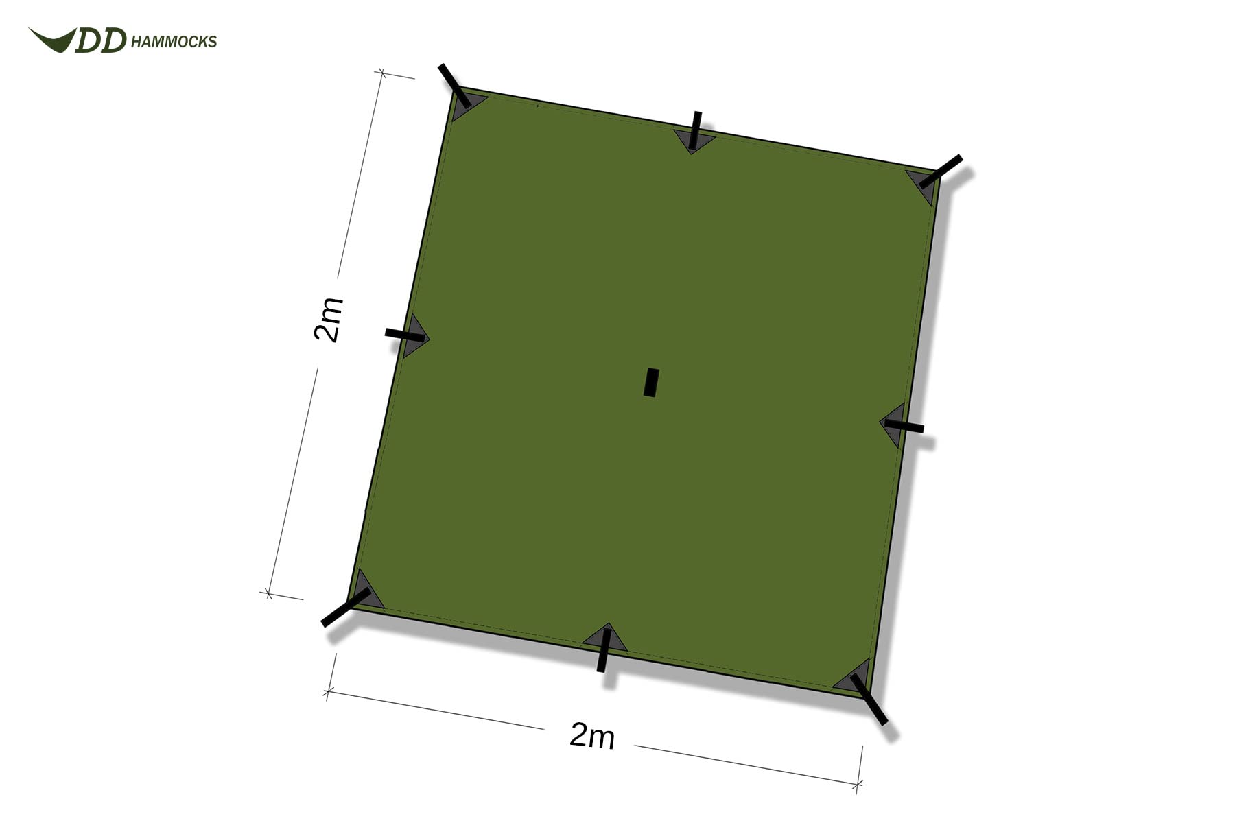 DD Bâche 2 x 2 Vert olive