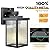 hameso 2-Pack Outdoor Wall Lights for House Exterior, Dusk to Dawn Porch Lights Outdoor, Waterproof Matte Black Front Door Light Fixture & Garage Lighting with Wall Mount Sconce