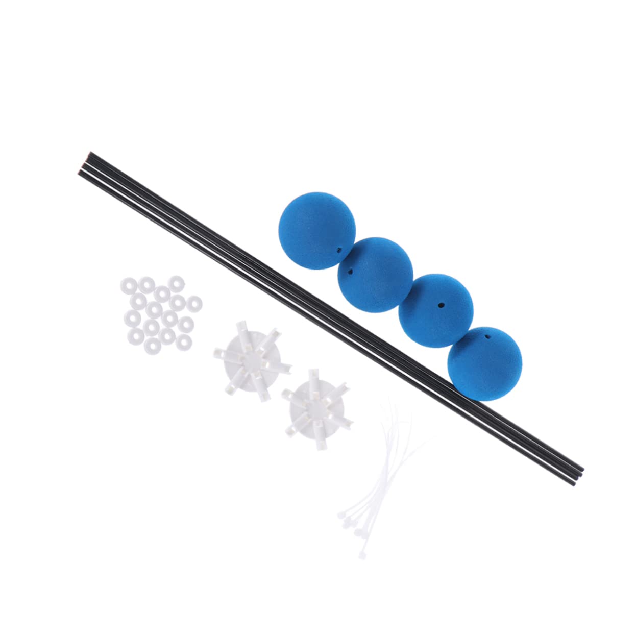TOYANDONA Training Kit Set Rc Helicopter Kit Training Gear Easy to Use Easy to Install Carbon Fiber Plastic Sponge Accessories Sponge Balls for Beginners and Experts