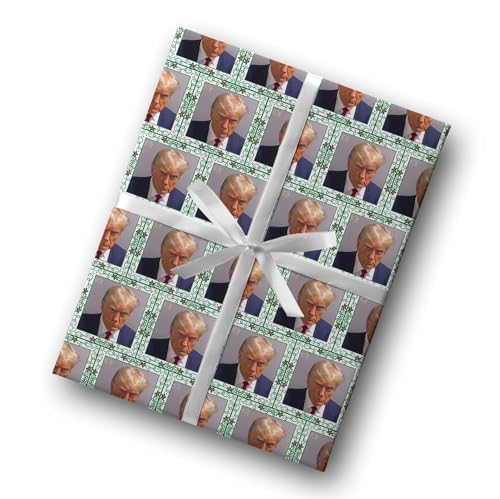 Decorative-Donald-Trump-Mug-Shot-Wrapping-Paper-President-45-Gift-Wrap-Republican-or-Democrat-Election-Theme-Party-Decor-One-20-inch-x-30-inch-sheet
