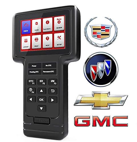 ThinkScan Diagnostic Scan Tool for GM, OBD2 Scanner Car Code Reader SAS ETS EPB Oil Light Reset Service for GM Vehicles After 1996 (for Buick/Chevrolet/Cadillac/GMC), Lifetime Free Update