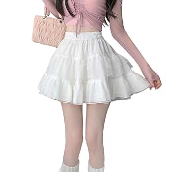 Amazon.com: Charming Lace Layered Skirt Summer Skirts High