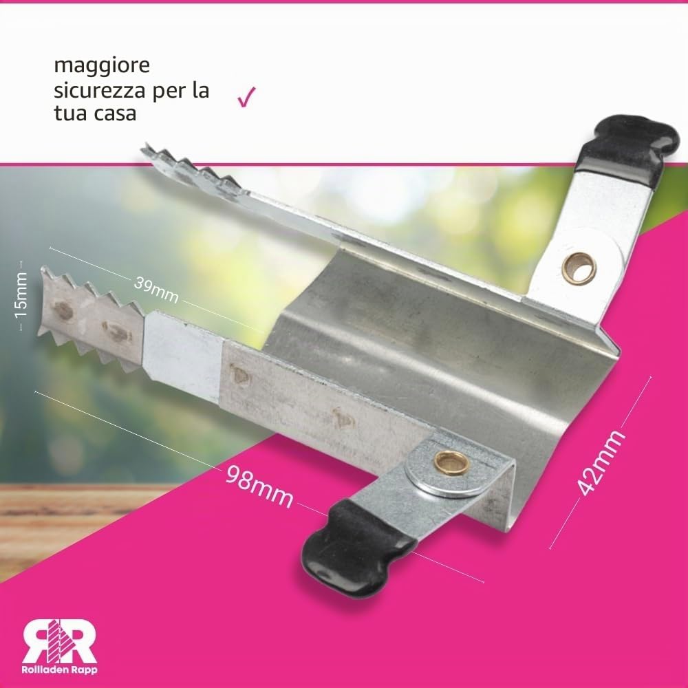 Morsetto per tapparelle antifurto di sicurezza – Set da 6 pezzi