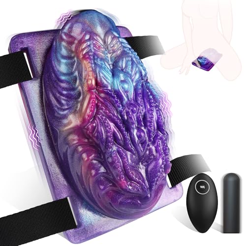 Grinder Sex Toy Sit and Ride Vibrator - Leyuto Riding Vibrator Female Clit Stimulator with 10 Modes Strap On Monster Vibrating Panties Saddle Vibrators Adult Sex Toy for Women Lesbian Couples