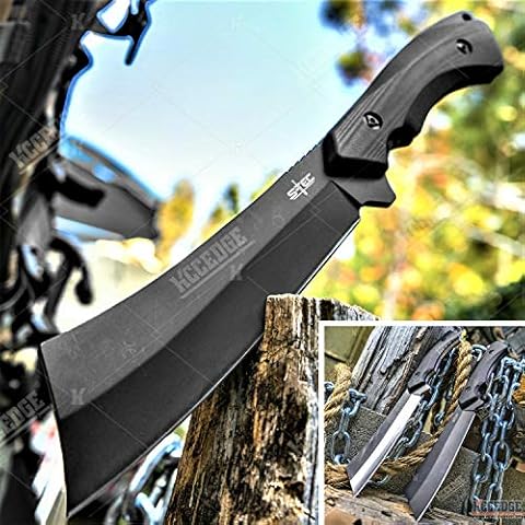 Tactical Knife Hunting Knife Survival Knife 12.5 Inch Fixed Blade Knife G10 Handle Razor Sharp Edge Camping Accessories Camping Gear Survival Kit Survival Gear Tactical Gear 77350 (Black) Cover