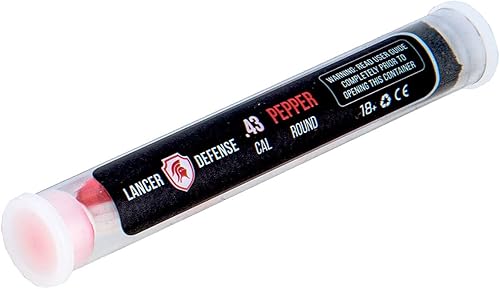 Miniatura 4 de Lancer Tactical Bola de defensa de 0.43 pulgadas para defensa personal, incluye proyectil de pimienta para uso en todos los lanzadores de