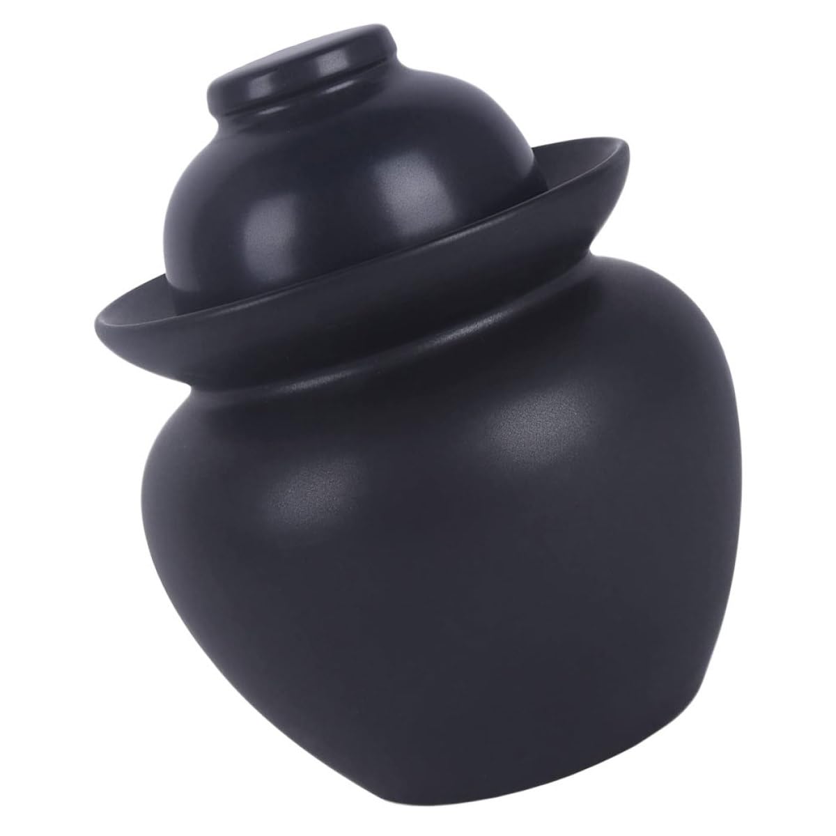 Mipcase Tarro de Cerámica Sellado Negro Tapa Bote Hermético para Almacenar Alimentos y Encurtidos Recipiente para Conservación en Cocina y Hogar Diseño Práctico y Resistente 1 Unidad
