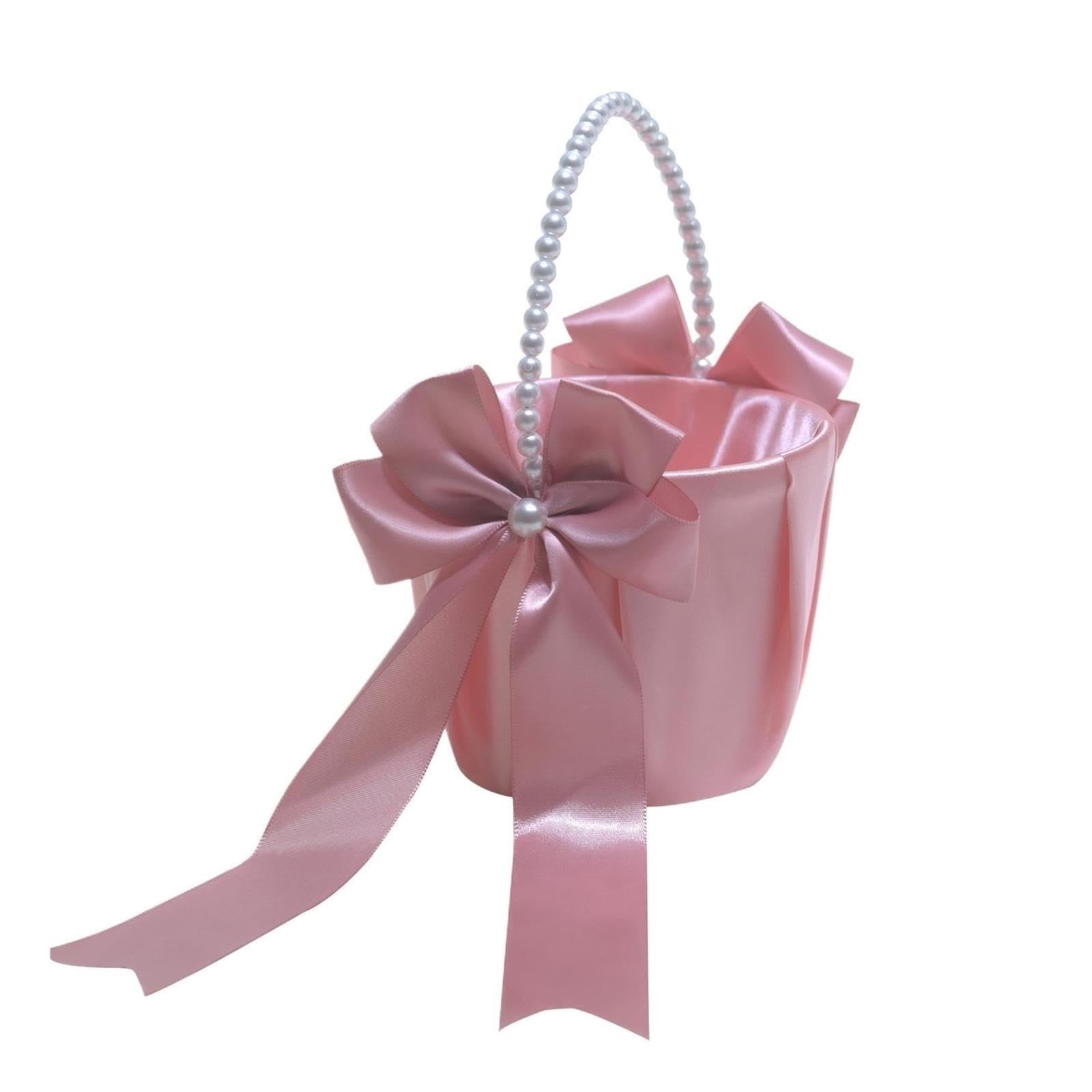 1pcs Wedding Flower Girl Basket Per Matrimoni