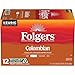 Folgers Colombian Medium Roast Coffee, 72 Keurig K-Cup Pods