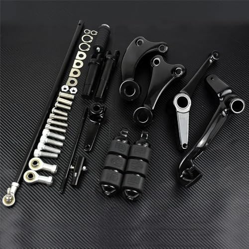 Kit commandes avancées moto Sportster XL1200 XL883 repose pieds avant noir
