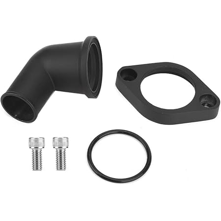 FLASHPOWER Billet Aluminum Thermostat Housing - 0° Outlet For SBC/BBC Chevy 327 350 454 396