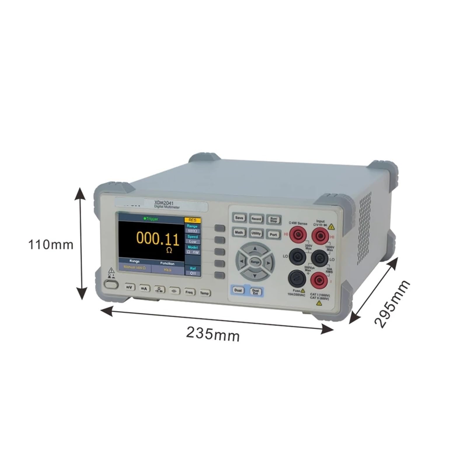 Tester per batteria auto, XDM2041 4 1/2 Multimetro digitale da banco True RMS AC DC Tensione Corrente Temperatura Resistenza Frequenza Tester