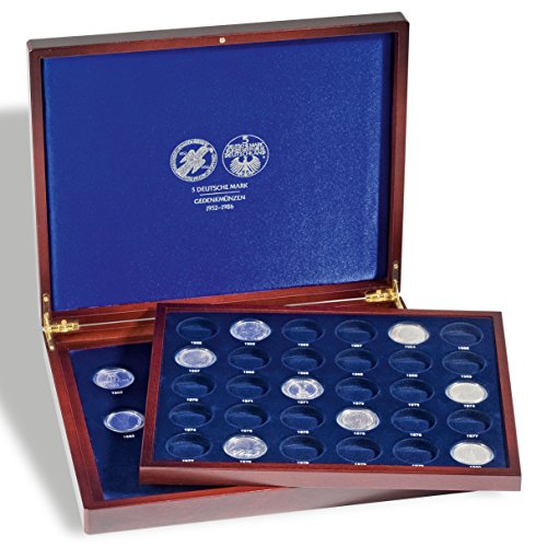 Coffret Numismatique Leuchtturm VOLTERRA pour exposer vos pièces de 5DM au salon