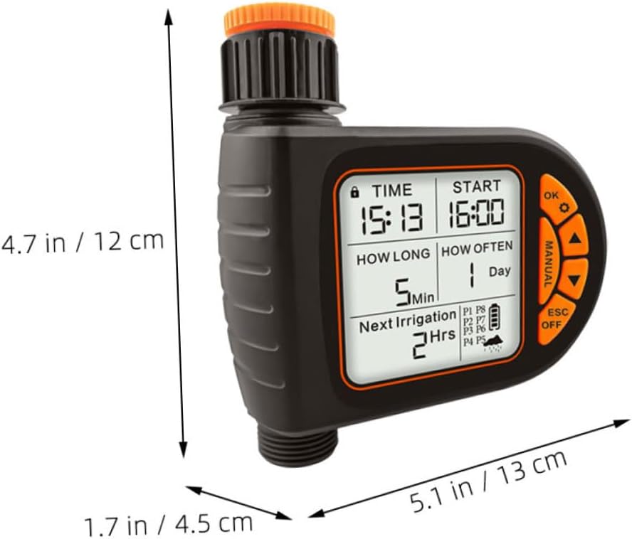 BESPORTBLE Automatic Irrigation Water Timer Controller for Garden and Patio Intelligent Watering System for Efficient Plant Durable Materials No Battery Required