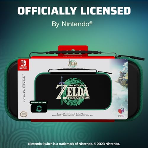 Image of PDP Travel Case Plus GLOW: Tears of the Kingdom For Nintendo Switch, Nintendo Switch Lite, Nintendo Switch - OLED Model