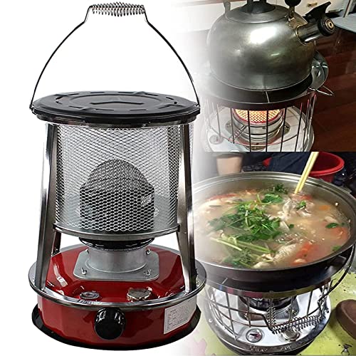 HENGMA Calentador De Petróleo, Estufa De Queroseno De Patio Portátil Compacta De 4,6 L para Calefacción Interior De Tiendas De Campaña, Cocina De Calefacción De Tiendas De Campaña Cover