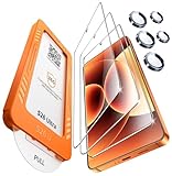 Compatible con fundas, casi invisibles y cobertura máxima: 100% nuevo, cortado con precisión, vidrio templado adhesivo de superficie completa que no se cae. Finamente pulido, con la tecnología de bordes redondeados 2.5D, la película se adapta perfectamente a las esquinas curvas del teléfono y proporciona una sensación cómoda. La distancia de borde de 1,4 mm hace que sea compatible con la mayoría de las fundas. La cubierta prácticamente sin bordes protege todas las esquinas, sin acumulación de polvo y sin levantar los bordes.